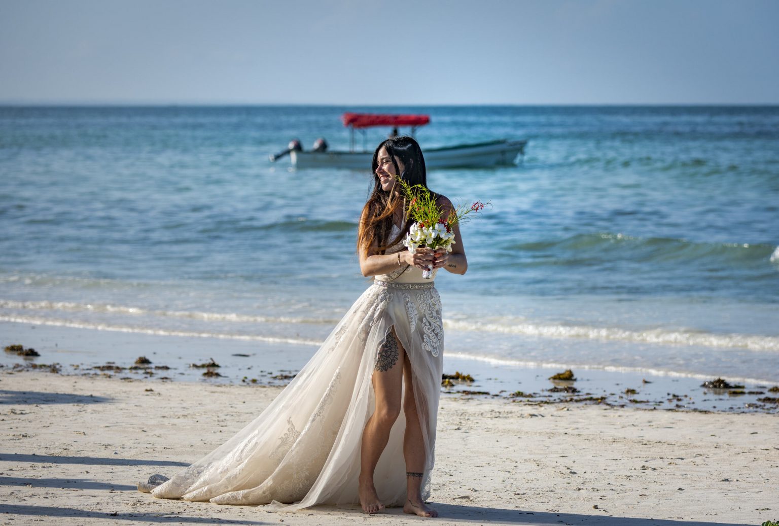 Bride at Karafuu Beach Resort
