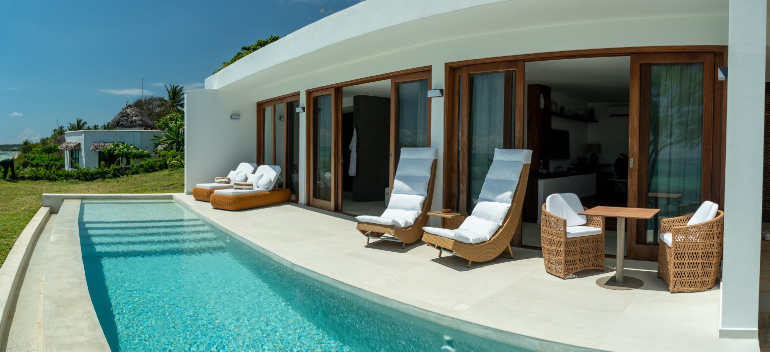 Infinity pool at Karafuu Beach Resort