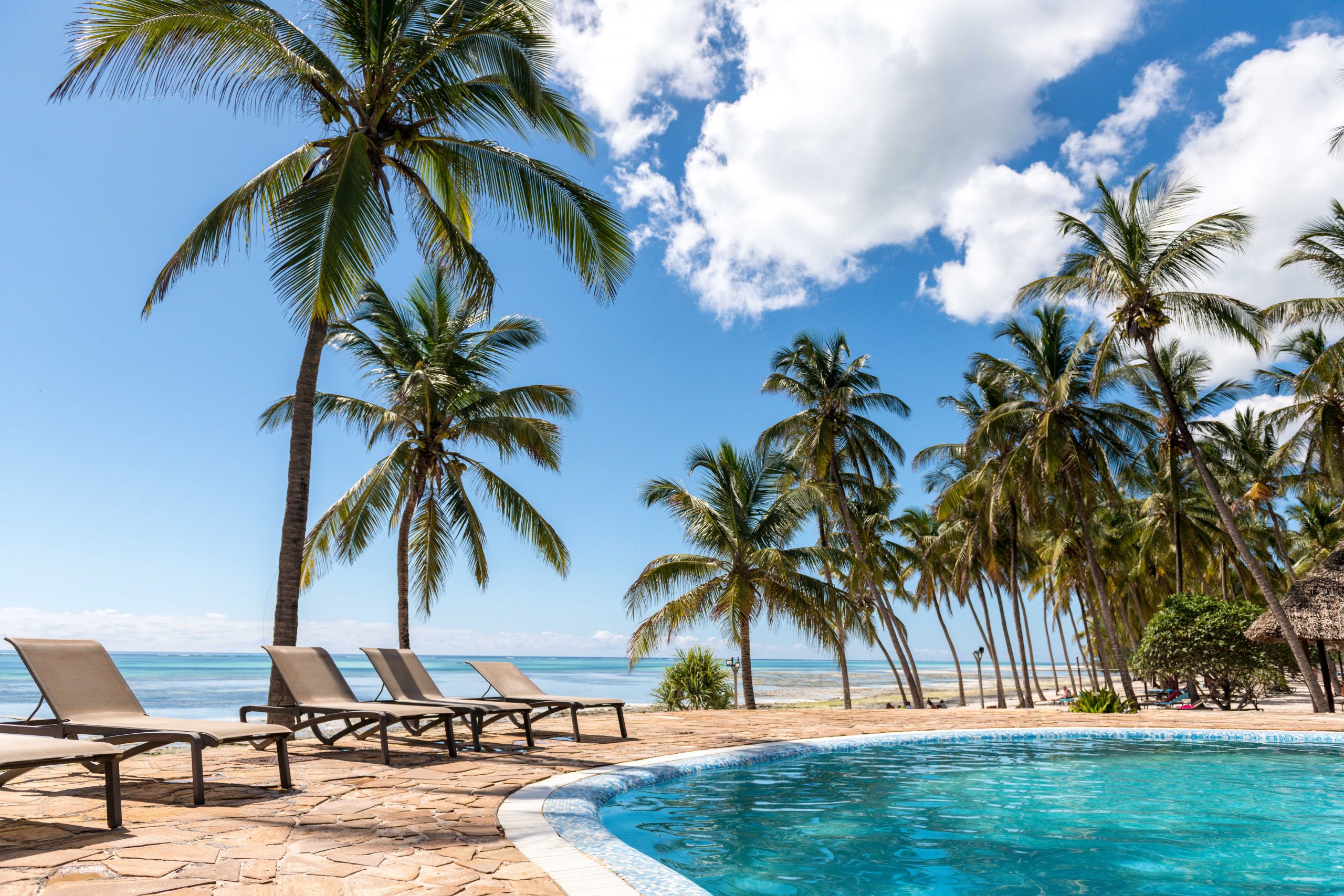 Pool and beach at Karafuu Beach Resort